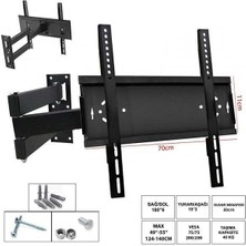 Ufix 7011 LCD Askı Aparatı Hareketli 3 Kol Curvet 49-55 Inç 124-140CM