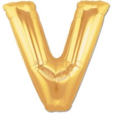 Altın Sarısı Folyo Harf Balon 1 Metre