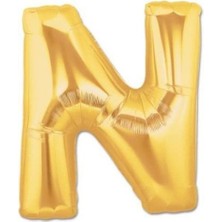 Altın Sarısı Folyo Harf Balon 1 Metre