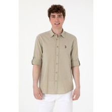 U.S. Polo Assn. Erkek Haki Gömlek Basic 50297868-VR027