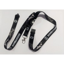 Bombardier Uçak Baskılı Boyun Ipi