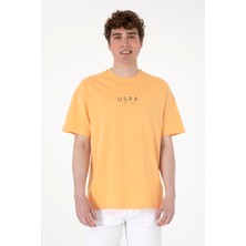 U.S. Polo Assn. Erkek Oversize Fit Bisiklet Yaka Turuncu Tişört 50299543-VR202
