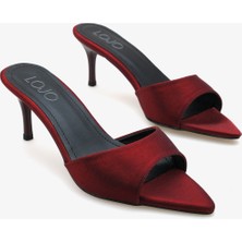 Kadın Sivri Burun Topuklu Günlük Terlik Parlas