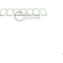 Jeep - Ön Panjur Iç Bakla Set (7 Adet-Krom) Compass 2017- - 68405259AA