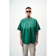 Respire Erkek Res Studio Yazılı Oversize T-Shirt Nefti