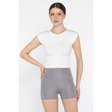 Gülseli Kadın Yüksek Bel Dalgıç Kumaş Mini Tayt P-00016015