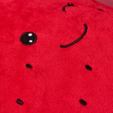 Evidea Soft Çilek Figürlü Yastık - Kırmızı - 25 cm