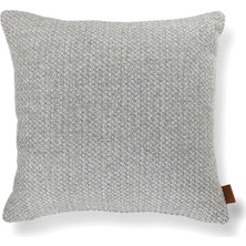 HoHo Decor Mira Akrilik Pamuklu Keten 50*50 Düz Dikişli Kırlent Gri