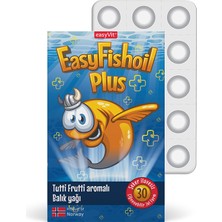 Easyvit Easyfishoil Plus Tutti Frutti Aromalı 30 Çiğnenebilir Jel Form