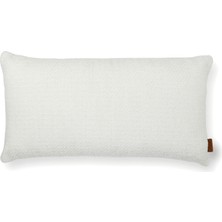 HoHo Decor Mira Akrilik Pamuklu Keten 35*65 Düz Dikişli Kırlent Beyaz