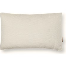 HoHo Decor Lara Modern Keten & Nubuk Kombin 30*50 Façalı Kırlent Sedefli Bej