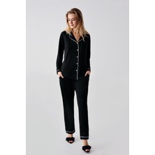 1035-PERİN Penye 2'li Gecelik Pijama Takımı