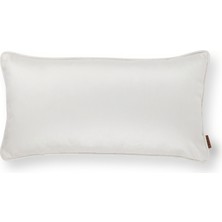 HoHo Decor Lara Modern Keten & Nubuk Kombin 35*65 Biyeli Kırlent Sedefli Bej