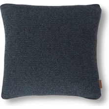 HoHo Decor Diego Zigzag Bukle & Kadife Kombin 45*45 Façalı Kırlent Siyah