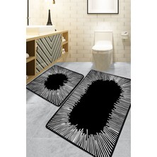 Somber Siyah 60x100 Cm Banyo Paspası Djt