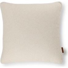 HoHo Decor Diego Zigzag Bukle & Kadife Kombin 45*45 Façalı Kırlent Bej