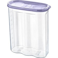 2 Kapaklı Ölçekli Erzak Kuru Gıda Saklama Kutusu Kabı 2,4 LITRE-SA940