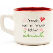 Annecim Sen Her Konuda Haklısın! Beyaz Venüs Kupa - Anneler Günü Hediyesi Kupa Fincan