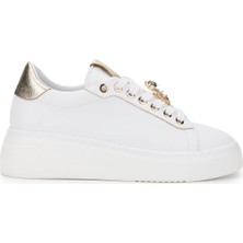 Tamer Tanca Kadın Vegan Beyaz Sneakers & Spor Ayakkabı 1009 116 Bn Ayk Y25 Byz Cılt/lame