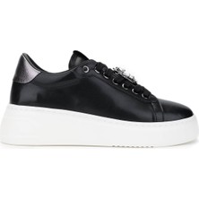 Tamer Tanca Kadın Vegan Siyah Sneakers & Spor Ayakkabı 1009 116 Bn Ayk Y25 Syh Cılt/ant