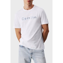 Calvin Klein Baskılı Pamuklu Regular Fit Bisiklet Yaka T Shirt K10K114162YAF Erkek T Shirt K10K114162 Yaf