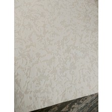 Raised 462-A (53  cm  x 10 Mt) Beyaz Üzerine Krem Efektli Kabartmalı Sade Duvar Kağıdı 5m2