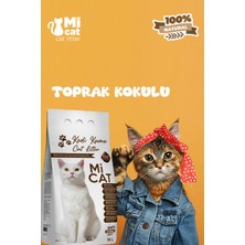 Mi Cat 10 Litre Toprak Kokulu Kedi Kumu Koku Hapseden Aktif Karbonlu Süper Topaklanan ve Tozsuz