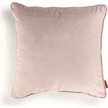 HoHo Decor Hıt Yarımat Dokuma Kadife  50*50 Biyeli Kırlent Vizon