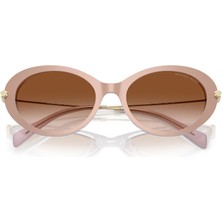 Michael Kors MK2245U-401513 Kadın Güneş Gözlüğü Pembe Çerçeve Kahverengi Degrade Cam