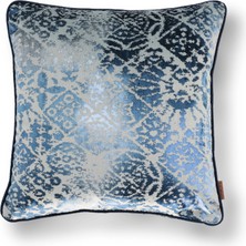 HoHo Decor Oliva Geo Renkli Kadife 50*50 Biyeli Kırlent Çok Renkli