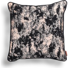 HoHo Decor Vicente Luxury Viskon Şönil 50*50 Biyeli Kırlent Çok Renkli