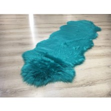 Doğuş Peluş Halı Apost Turkuaz 75 x 200 cm  Post Halı Yolluk