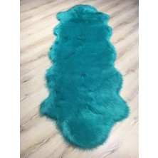 Doğuş Peluş Halı Apost Turkuaz 75 x 200 cm  Post Halı Yolluk