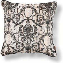 HoHo Decor Vicente Vazo Luxury Viskon Şönil 50*50 Biyeli Kırlent Çok Renkli