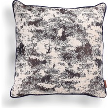 HoHo Decor Vicente Luxury Viskon Şönil 50*50 Biyeli Kırlent Çok Renkli