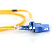Digitus LC-SC Fiber Optik Patch Kablo, 3 metre, Singlemode, Duplex, 09/125