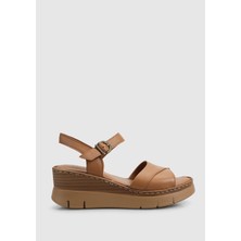 Eclipse Siyah Deri Kadın Topuklu Sandalet