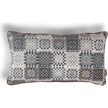HoHo Decor Vicente Benek Luxury Viskon Şönil 35*65 Biyeli Kırlent Çok Renkli