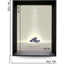 Manevî Motivasyon Tabloları - Ne Güzeldir Secde 1 - Dijital Baskı (26,7 x 20,7 x 5  cm )