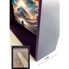 Manevî Motivasyon Tabloları - Ne Güzeldir Secde 3 - Dijital Baskı (26,7 x 20,7 x 5  cm )