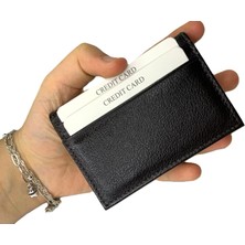Self Leather Hakiki Deri Kartlık Kahverengi