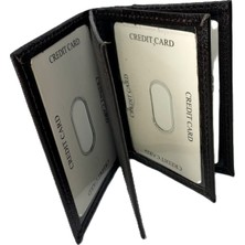 Self Leather Hakiki Deri Kartlık Kahverengi