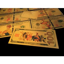 Gold Banknote Winnie The Pooh (Ayı Winnie) 24K Altın Kaplama 7 Li Set