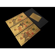 Gold Banknote Tom ve Jerry 24K Altın Kaplama 3 Lü Sertifikalı Set