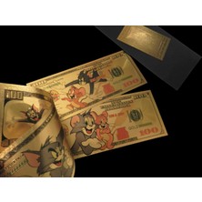 Gold Banknote Tom ve Jerry 24K Altın Kaplama 3 Lü Sertifikalı Set