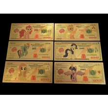 Gold Banknote My Little Ponny 24K Altın Kaplama 6lı Set