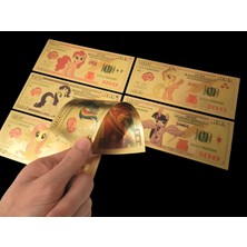 Gold Banknote My Little Ponny 24K Altın Kaplama 6lı Set