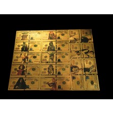 Gold Banknote 16 Adet Star Wars 24 Ayar Altın Kaplama Sertifikalı Set