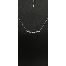925 Ayar Gümüş Taşlı Takı Seti - Kolye, Küpe, Bileklik ve Yüzük Kombini (12,28GR.)