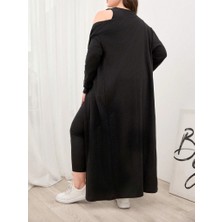 Üçaymoda Kadın Uzun Kollu Hırka Atlet ve Eşofman Yün Viskon Üçlü Takım